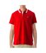Polo rouge homme tommy hilfiger solid - l-1