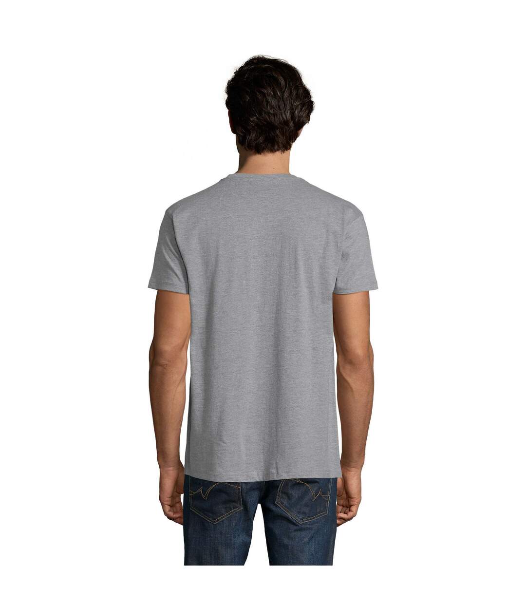 T-shirt Imperial Adulte Gris Chiné SOLS-2
