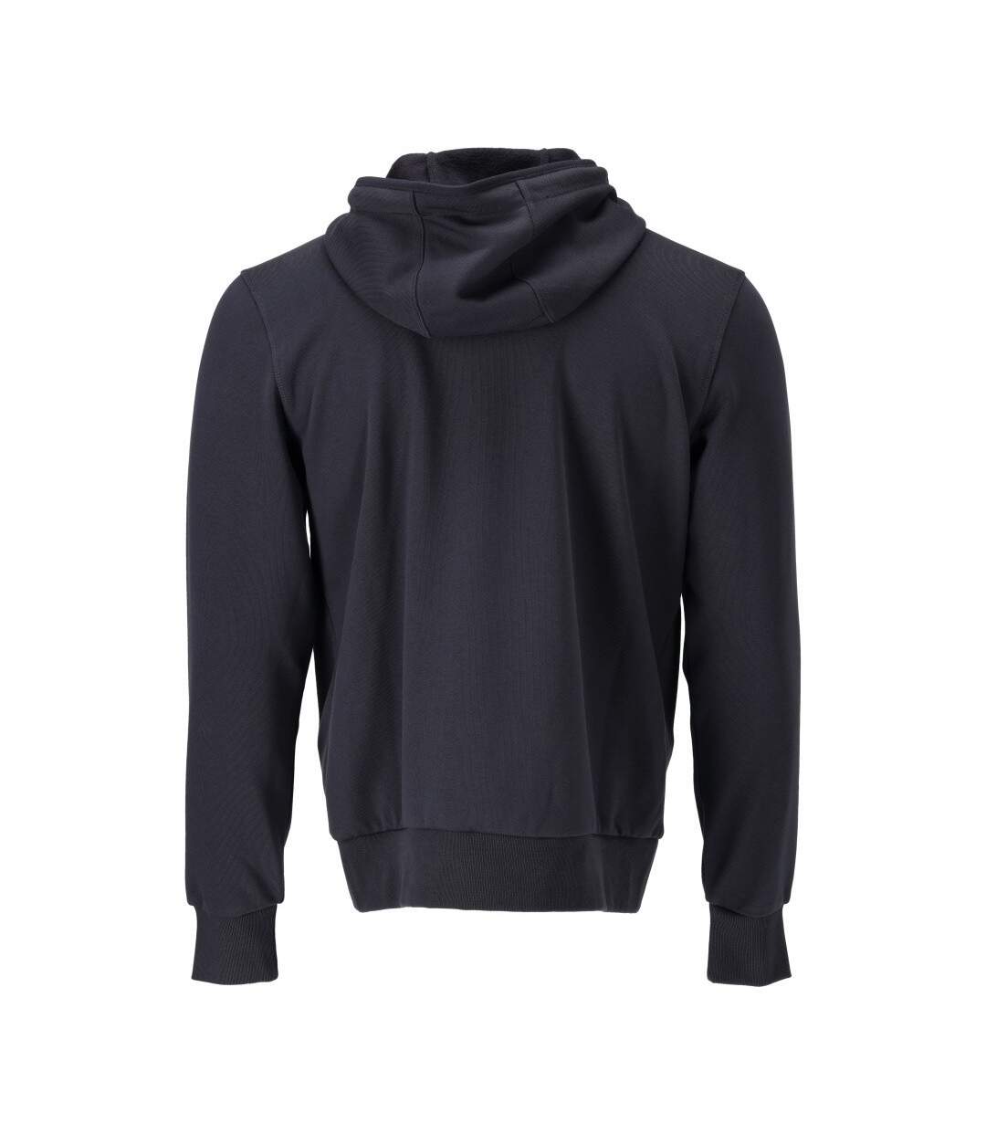 Unisex Adult Plain Full Zip Hoodie Dark Navy Mascot-2