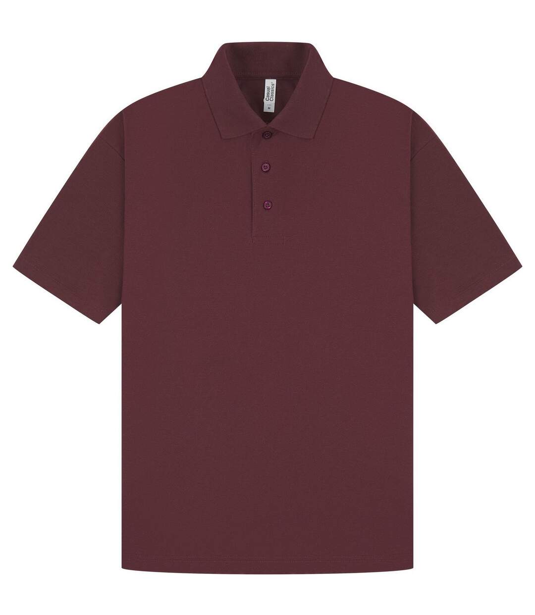 Classic Mens Pique Polo Maroon Casual-2