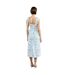 Robe Mi-longue Sans Manches Serenity Femme Crème Bleu French Connection-3