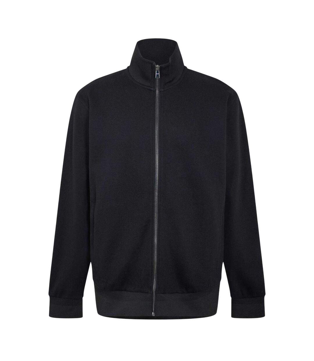 Mens Casual Full Zip Hoodie Black Boss-1