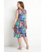 Robe débardeur courte fleuri tropical-2