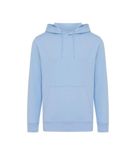 Unisex adult rila recycled cotton lightweight hoodie sky blue Iqoniq