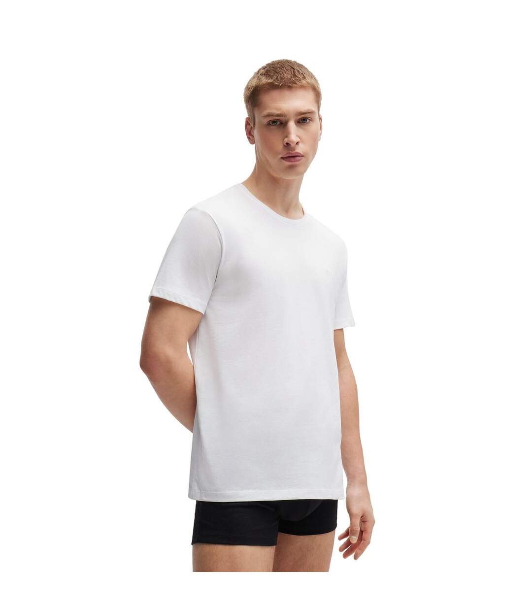 Pack Of 2  Mens Comfort T-shirt  White Boss-2