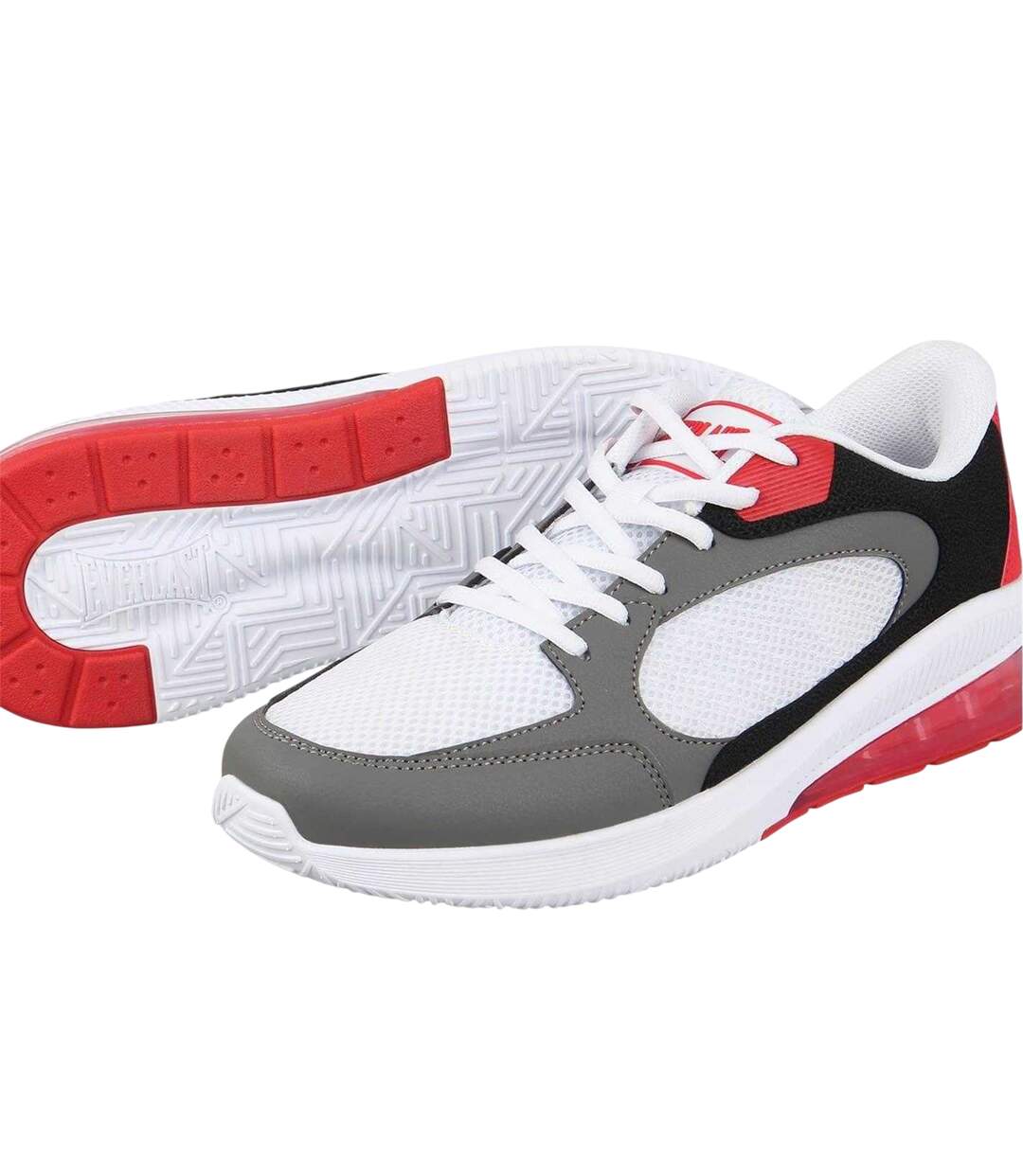 Mens Assist Basketball Trainers White Red Everlast-4