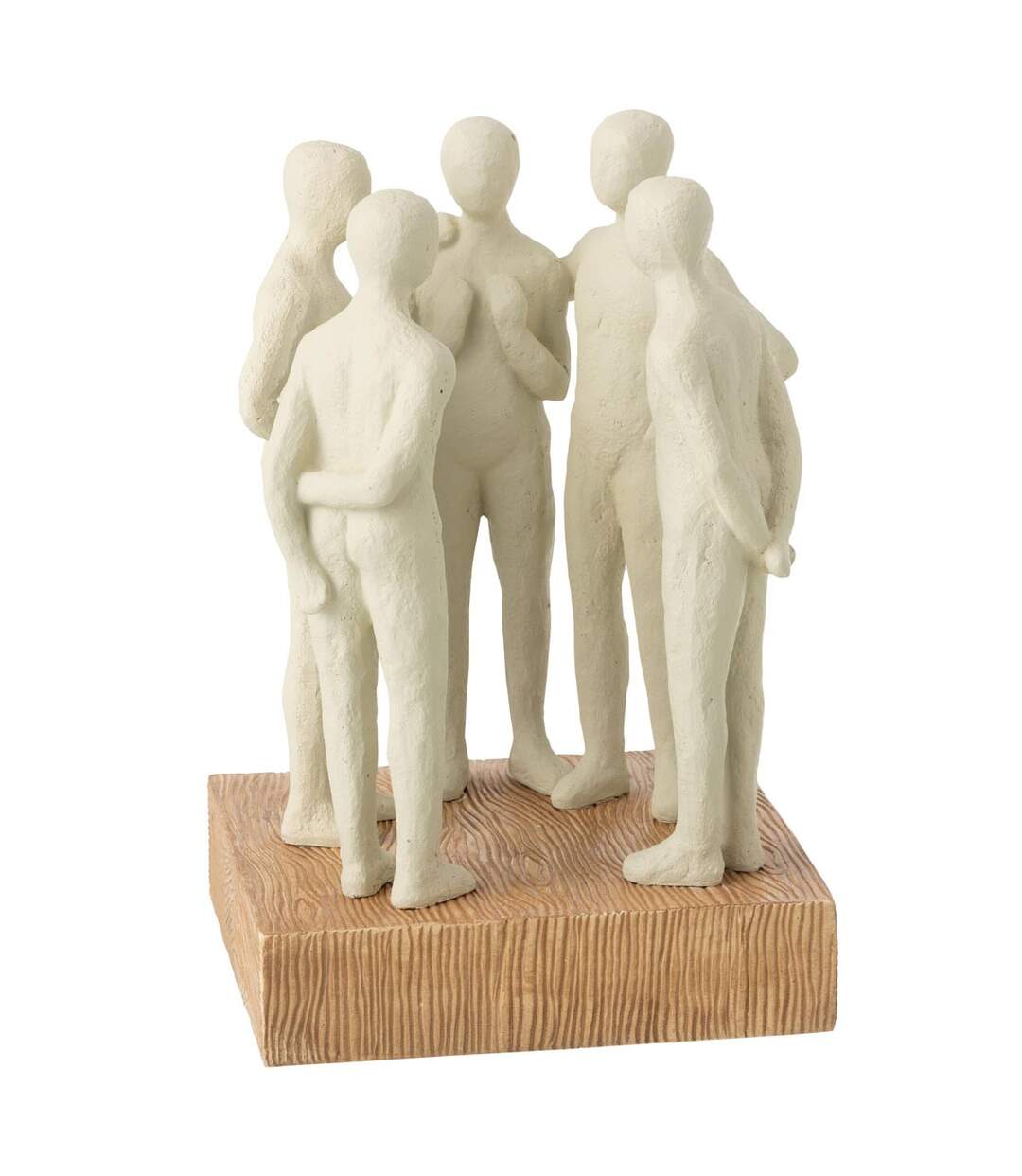 Statuette Groupe de Personnes Debout 27cm Naturel-1