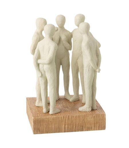 Statuette Groupe de Personnes Debout 27cm Naturel