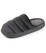 Isotoner Chaussons Mules homme velours ultra doux, semelle bloup confort, bout fermé-1
