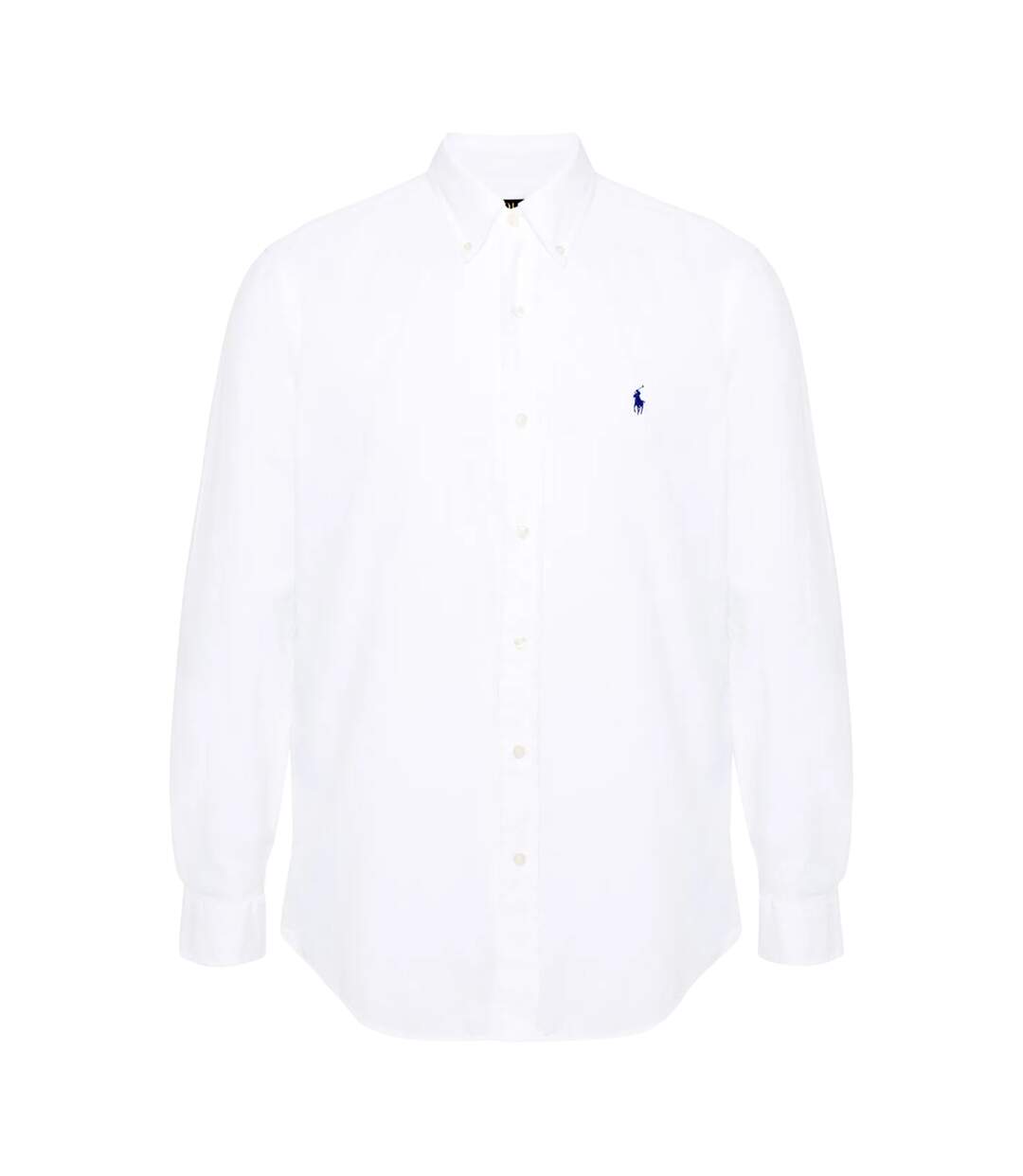 Mens Embroidered Logo Oxford Shirt White Ralph Lauren-1