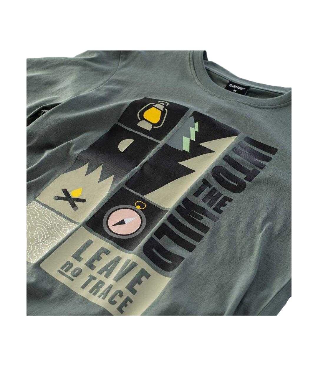 T-shirt Junis Homme Vert Hi-Tec-4