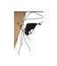 Décoration Murale Encadrée Strips 90cm Noir & Naturel-2