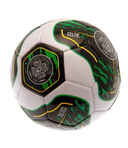 Celtic FC Tracer Training Football (White/Black/Green) (One Size) - UTTA10990