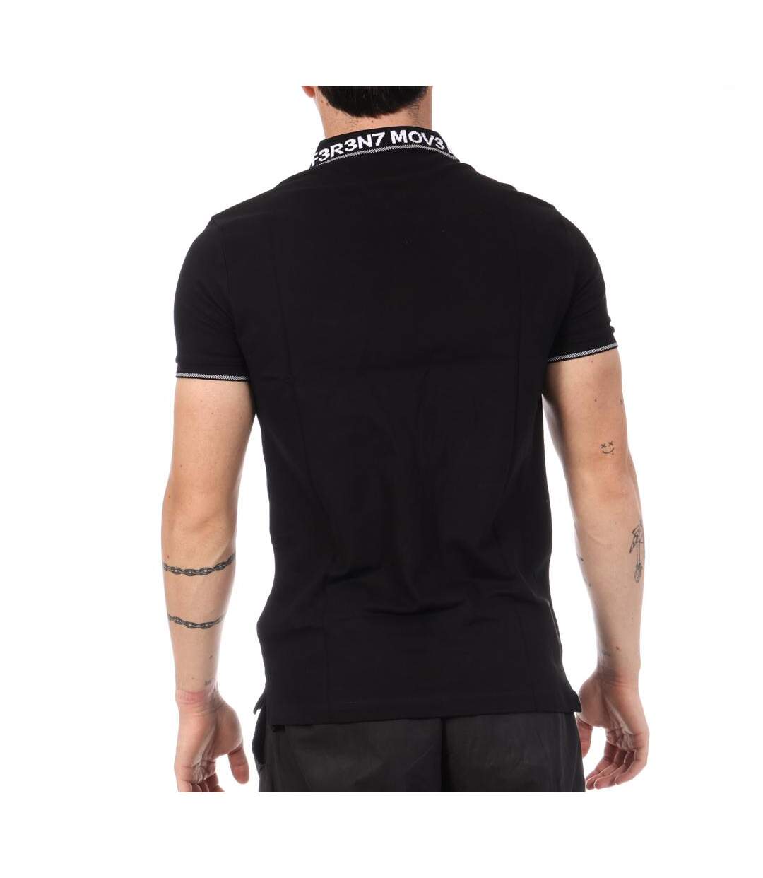 Polo noir homme kaporal rufo-2