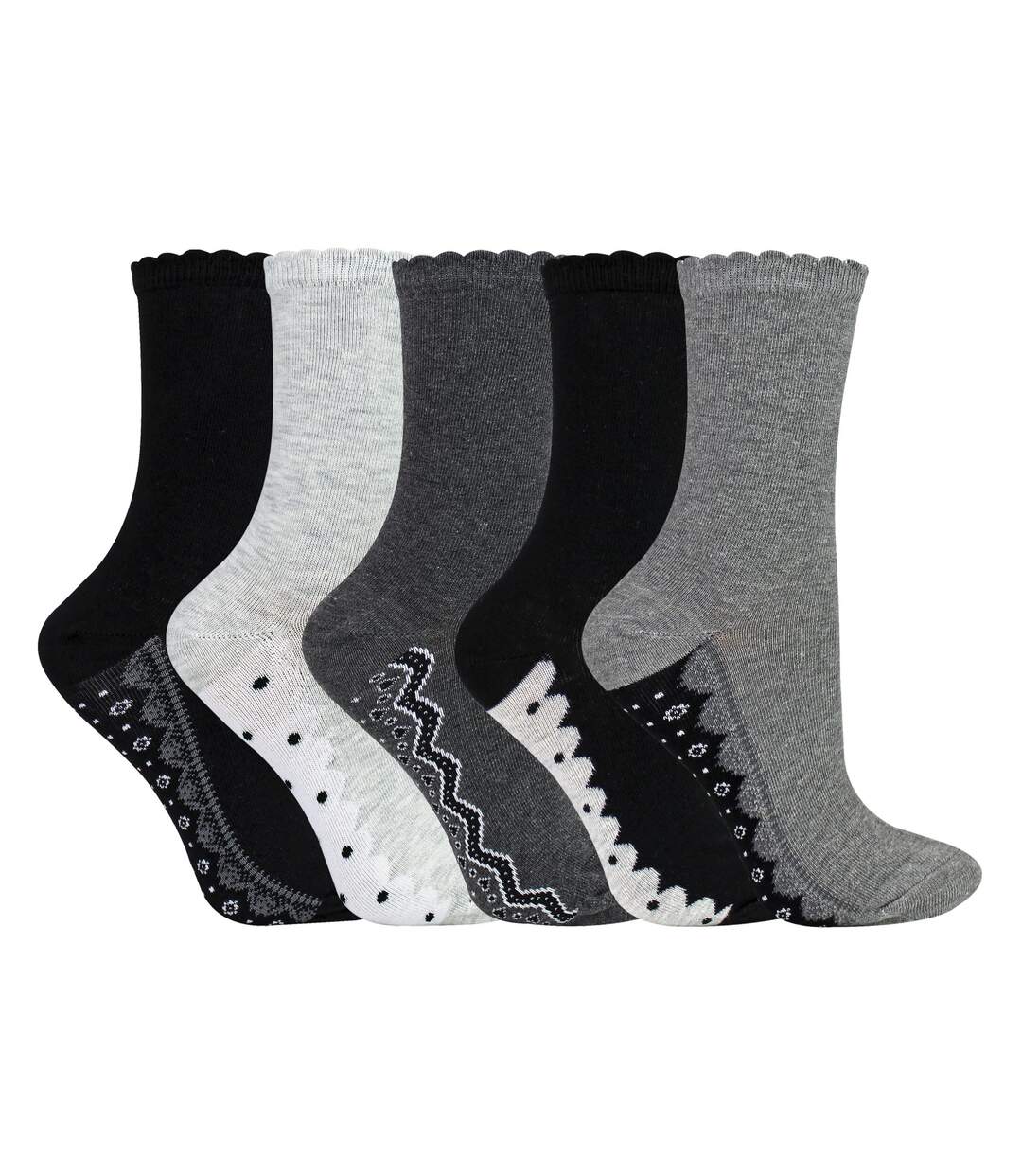 Sock Snob - 10 Paires de Chaussettes Femme à Dentelle et Pois en Coton Doux-2