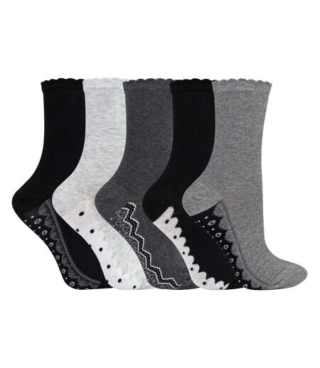 Sock Snob - 10 Paires de Chaussettes Femme à Dentelle et Pois en Coton Doux