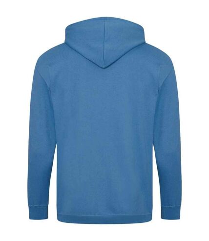 Mens full zip hoodie sapphire blue Awdis