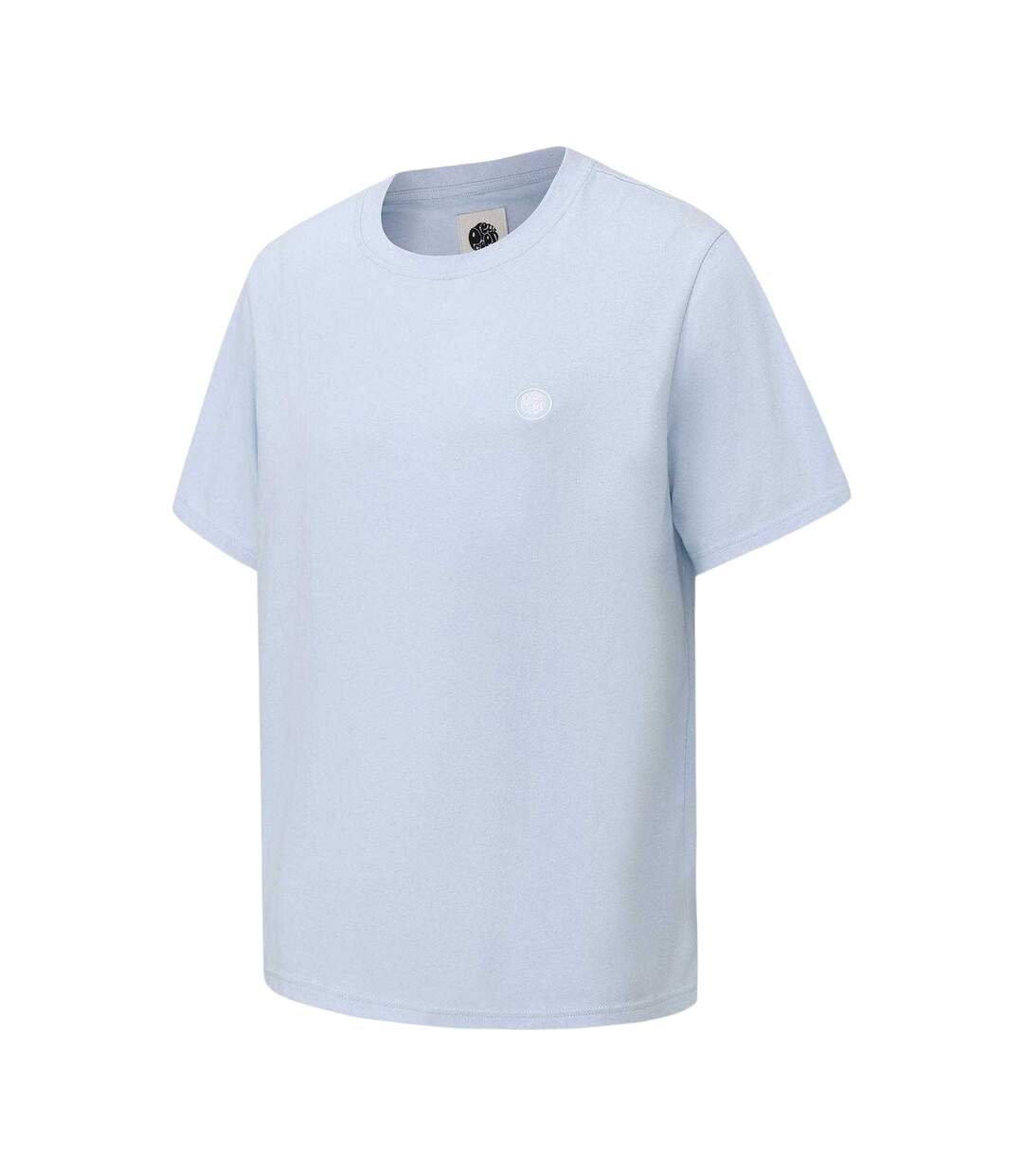 Mens Small Logo Cotton T-shirt Light Blue Pretty Green-3