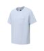 Mens Small Logo Cotton T-shirt Light Blue Pretty Green-3