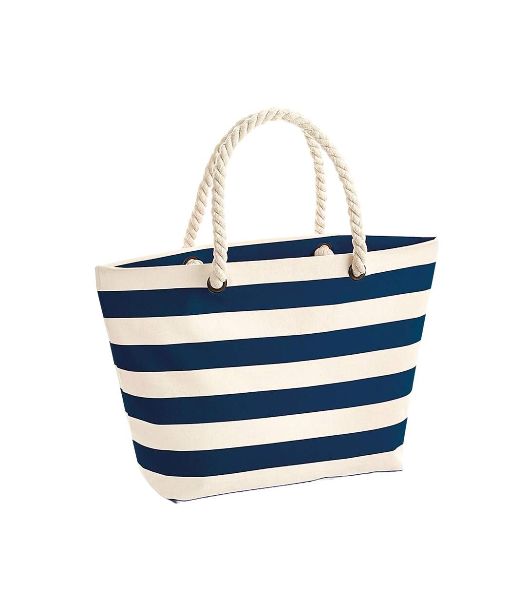Tote Bag Boardwalk Taille Unique Beige Pâle Bleu Marine Westford Mill-1