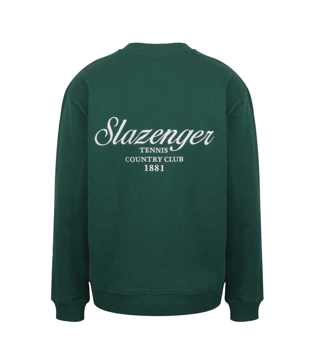 Mens Embroidered Logo Sweatshirt Green Slazenger-2