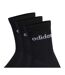 Lot De 3  Chaussettes Motif/style Linéaire Adulte Noir Adidas-2