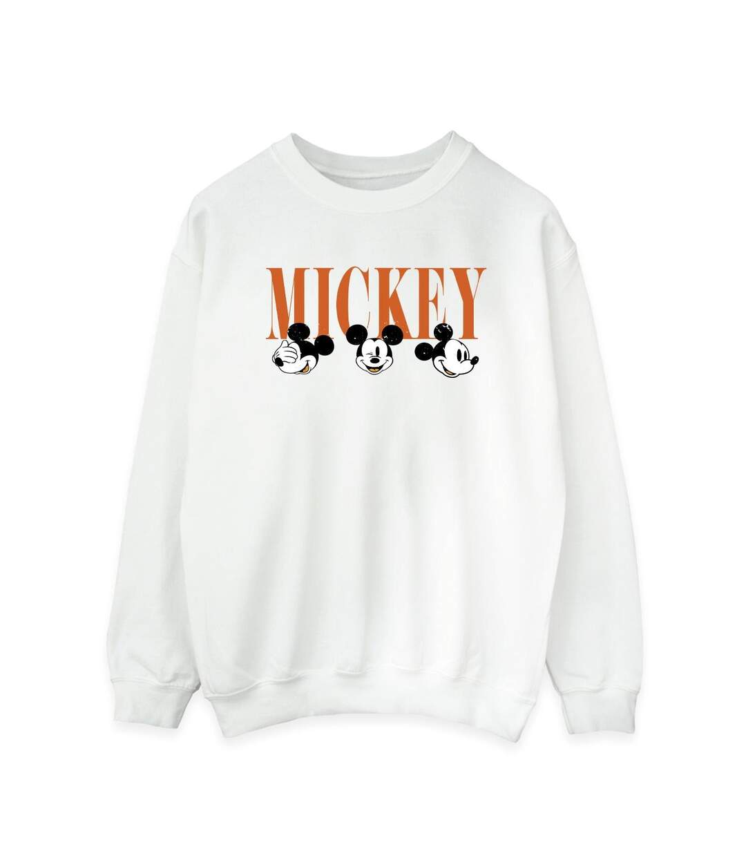 Disney Sweat-shirt Womens/Ladies Mickey Mouse Faces (Blanc) - UTBI28960-1