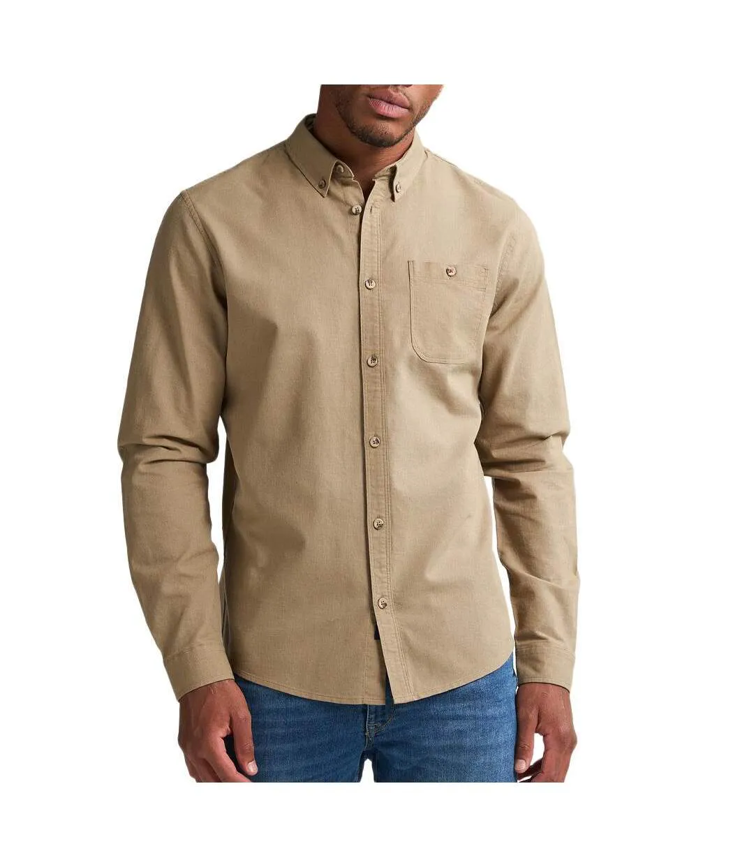 Chemise kaki homme petrol industries sleeve-1
