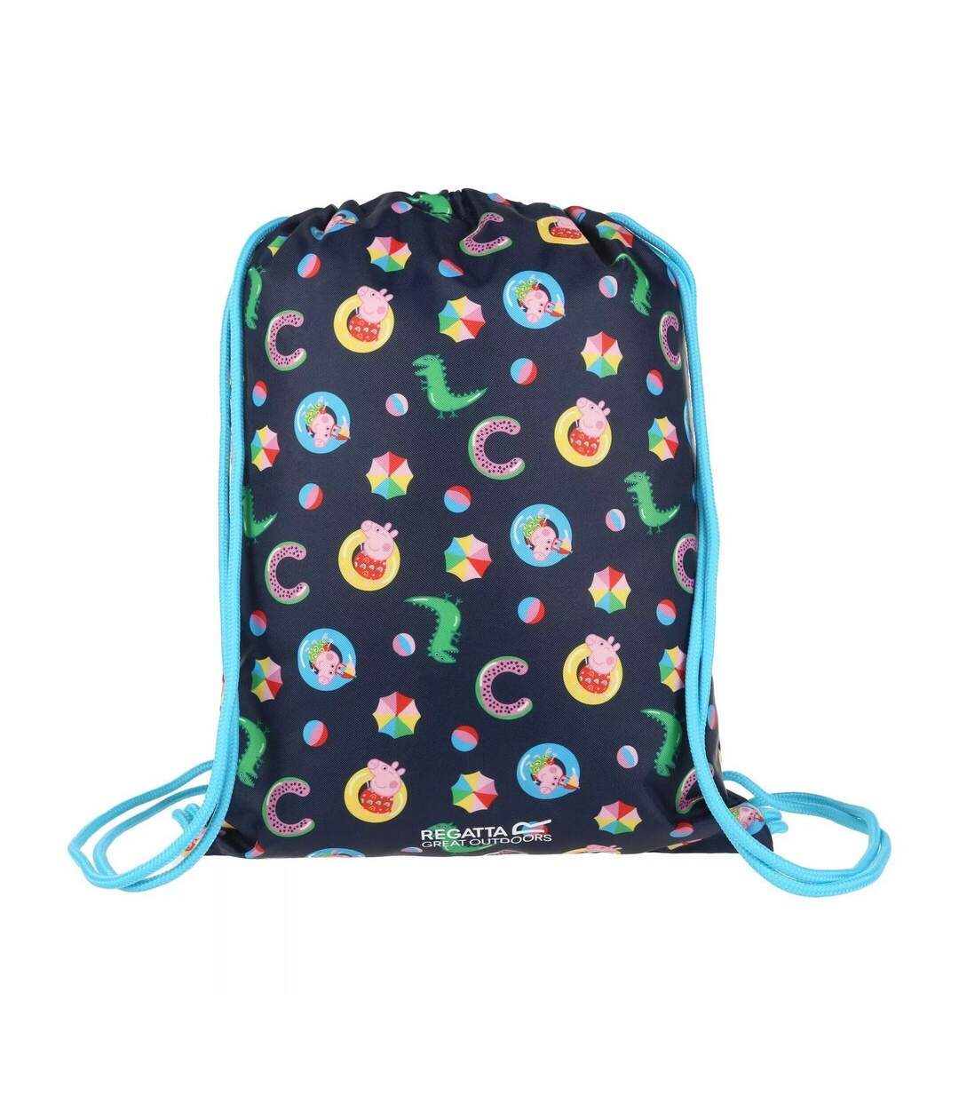 Childrens/kids Peppa Pig Drawstring Bag One Size Navy Regatta-1