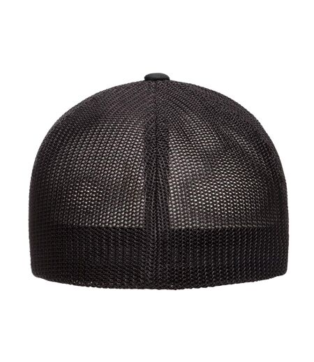 Casquette Trucker Motif/style Maille Noir Flexfit