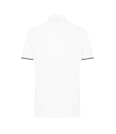 Mens Phillipson Collared Polo Shirt White Boss