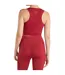 Womens/ladies Ribbed Crop Top Sundried Tomato Umbro-3