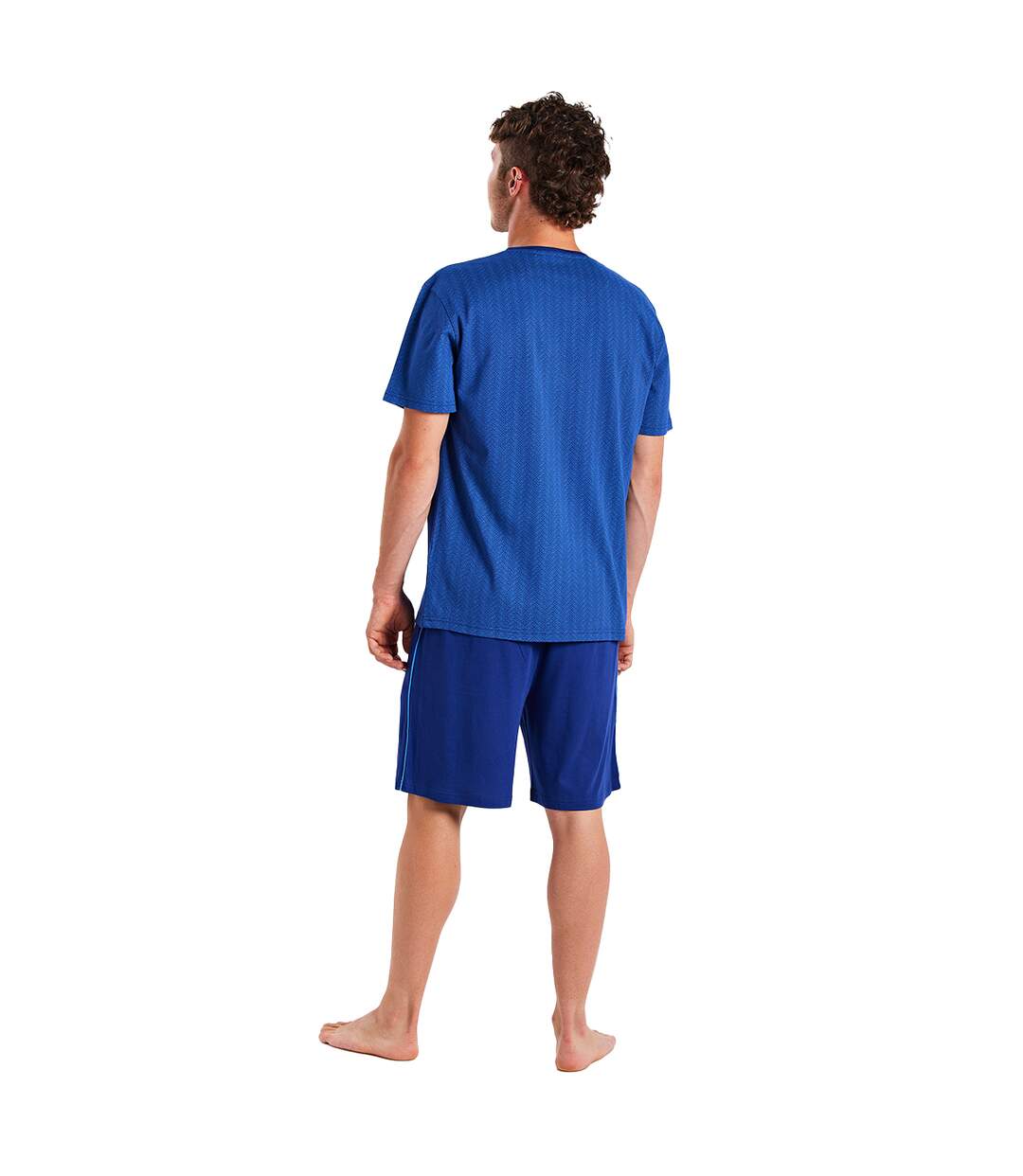 Men's short-sleeved and round neck pajamas MUEH0253