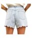 Short bleu femme oraije fleur-2