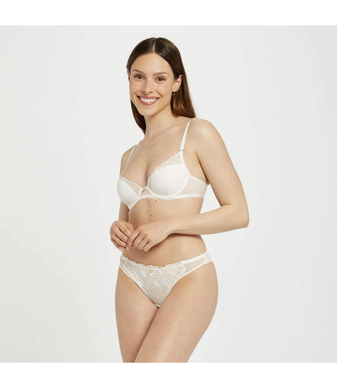 Soutien-gorge ampliforme coque moulée ivoire Maud