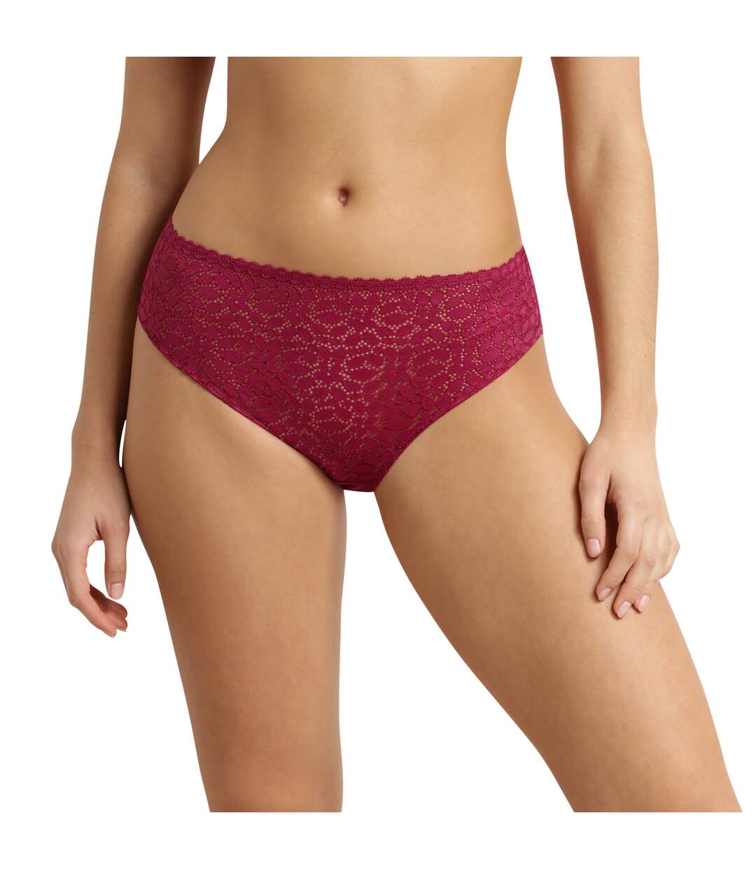 Culotte midi en dentelle florale Daily Dentelle-1