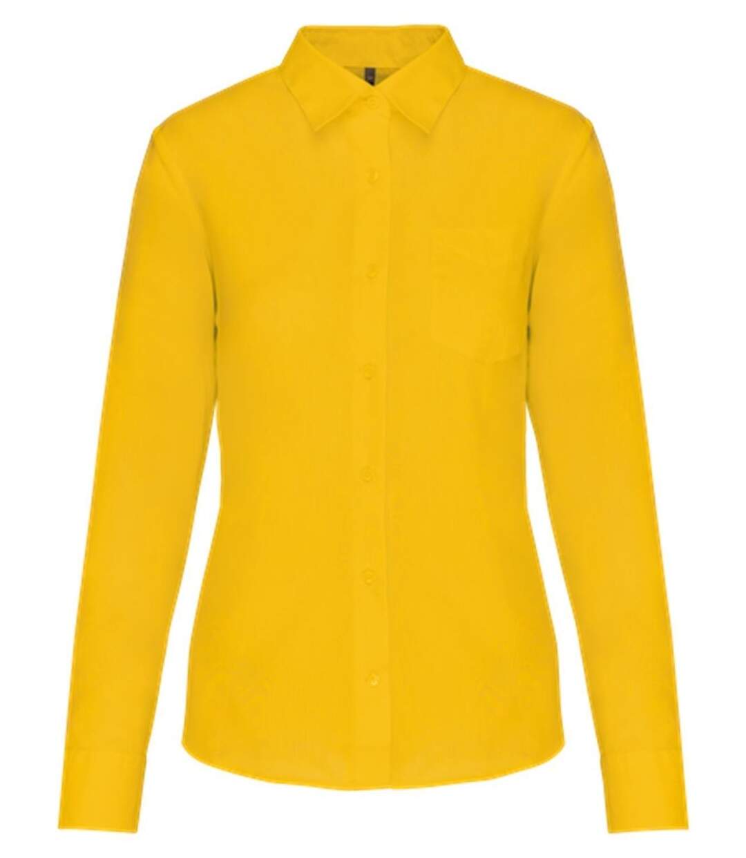 Chemise popeline manches longues - Femme - K549 - jaune-1