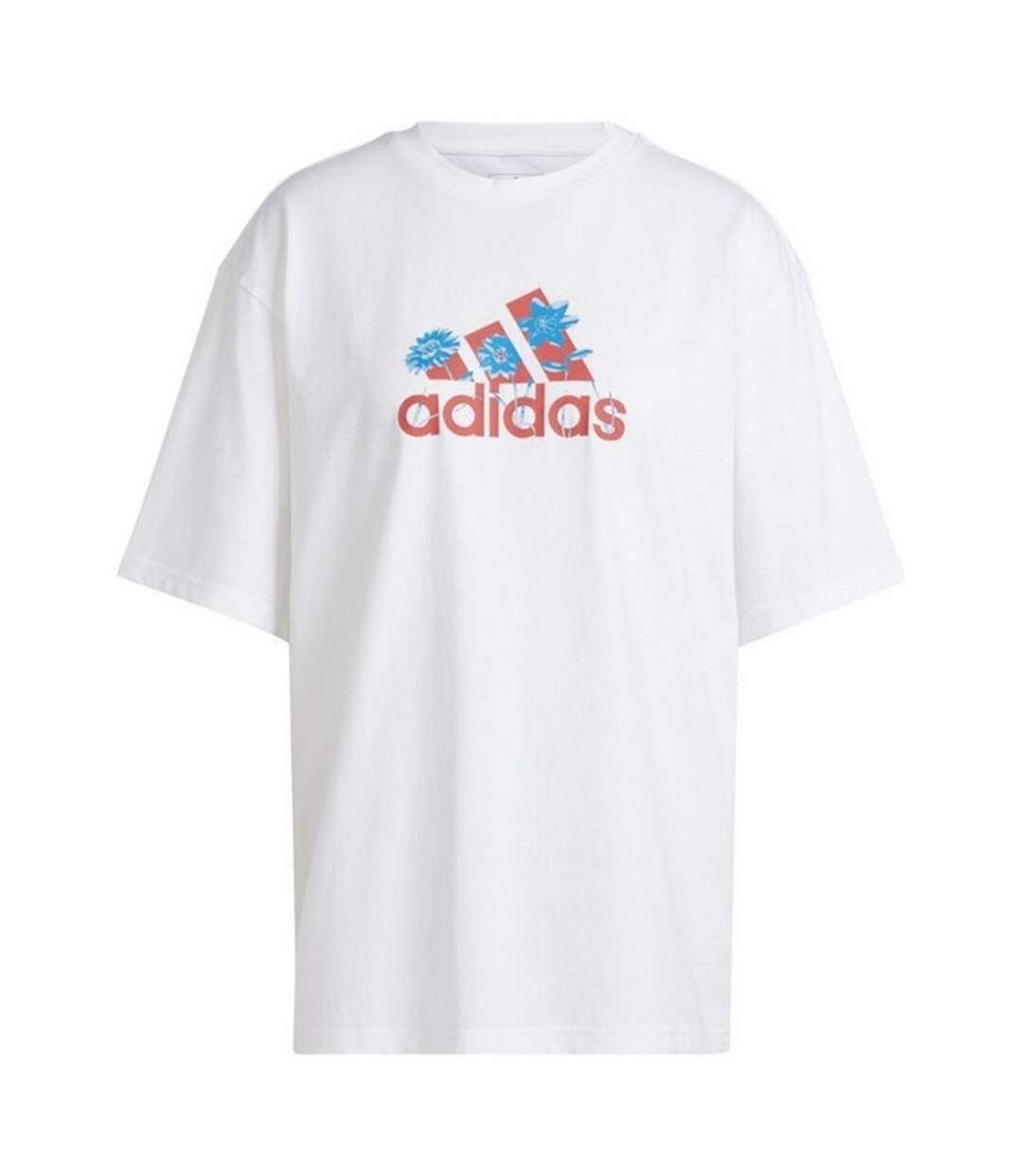 T-shirt Style Fleur Badge Of Sport Femme Blanc Adidas-2