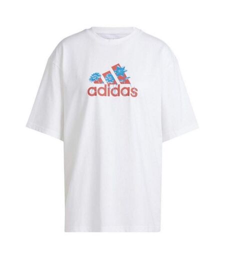 T-shirt Style Fleur Badge Of Sport Femme Blanc Adidas