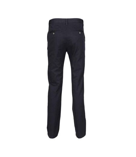 Womens/ladies flat fronted trousers navy Henbury