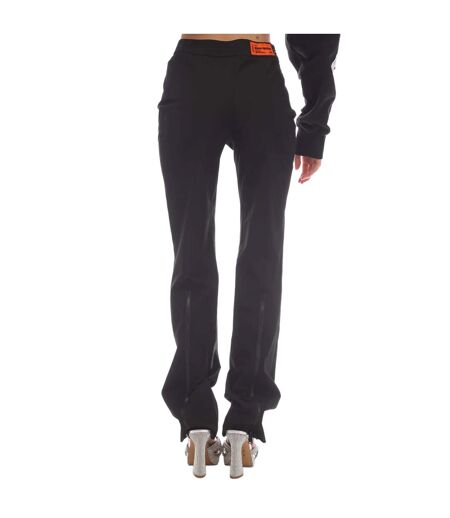 Pantalon garbardine femme noir Heron Preston