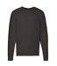 Fruit of the Loom Unisex Adult Lightweight Raglan Sweatshirt (Black) - UTRW9734