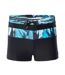 Short De Bain Motif/style Panneau Contrasté Tahu Homme Noir Bleu Aquawave-4