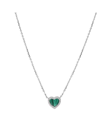 Collier coeur vert clio blue angel - taille unique