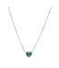 Collier coeur vert clio blue angel - taille unique-2