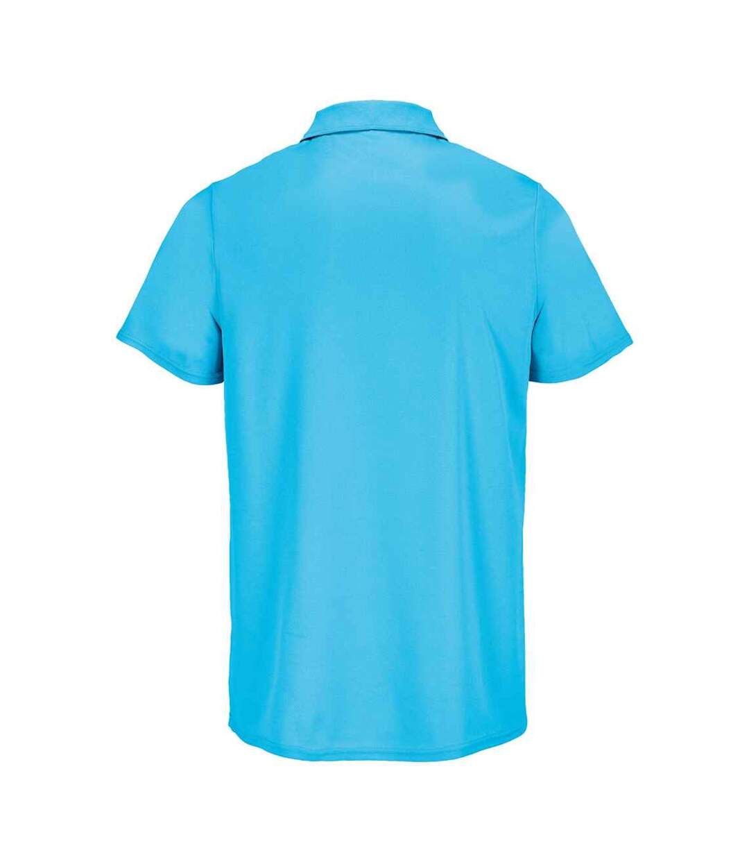 Unisex adult pitcher recycled polyester polo shirt aqua SOLS-2