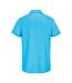 Unisex adult pitcher recycled polyester polo shirt aqua SOLS-2