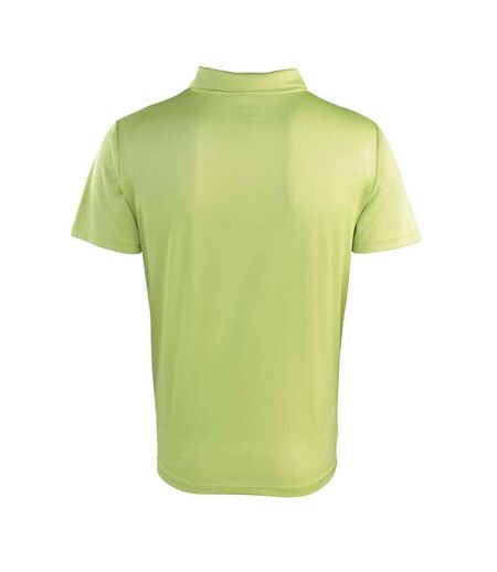 Polo À Manches Courtes Unisexe Vert Citron Premier
