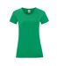 T-shirt Iconic Femme Vert Kelly Fruit Of The Loom-1