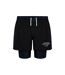 Mens Performance 2 In 1 Running Shorts Black Karrimor-1